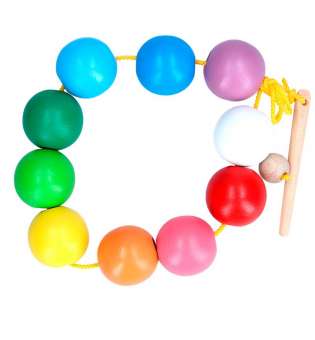 Шнурівка Кольорові кульки (10 елементів)