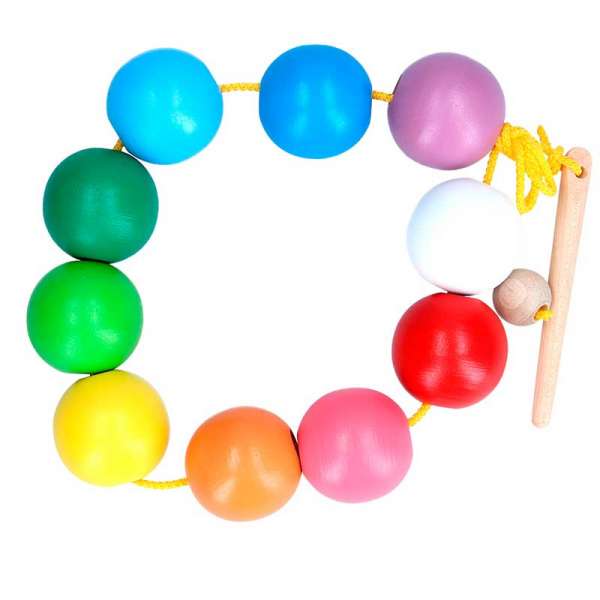 Шнурівка Кольорові кульки (10 елементів)
