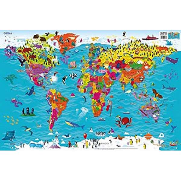  Collins Children’s World Map New 