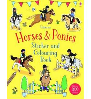  Sticker and Colouring Book: Horses & Ponies