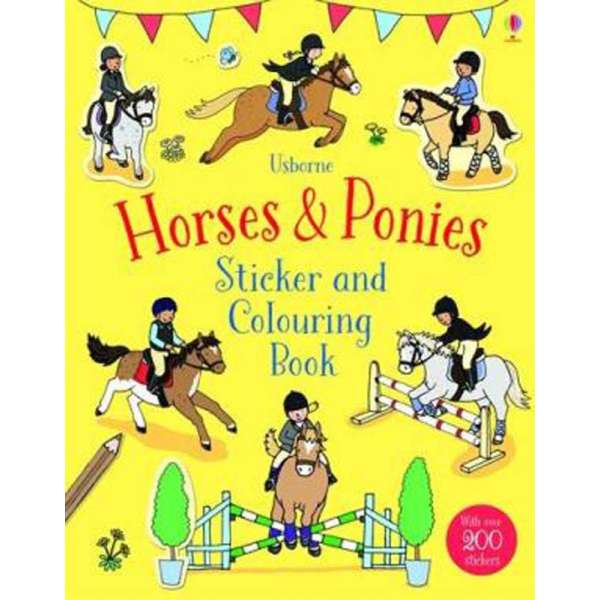  Sticker and Colouring Book: Horses & Ponies