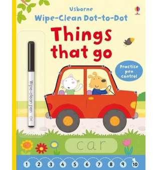  Wipe-Clean: Dot-to-Dot Things That Go