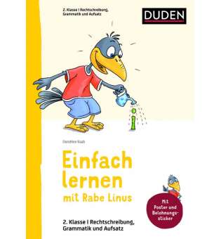 Einfach lernen mit Rabe Linus - Deutsch 2.Klasse Rechtschreibung, Grammatik und Aufsatz