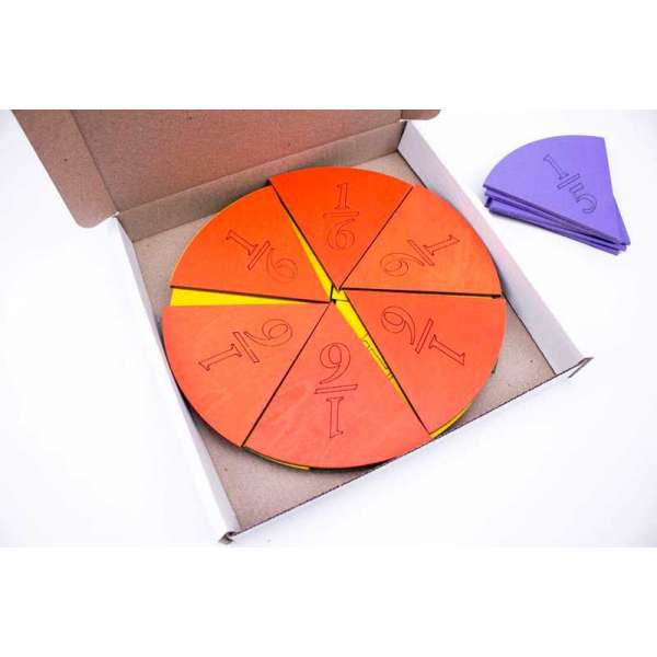 Розвиваюча гра Дроби-піца 1-6, 20см