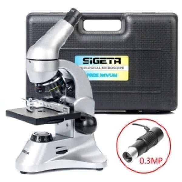 Мікроскоп SIGETA PRIZE NOVUM 20x-1280x с камерой 0.3Mp (в кейсі)