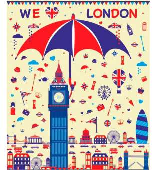 We love London / Ми любимо Лондон. Лепбук /англ. мовою/
