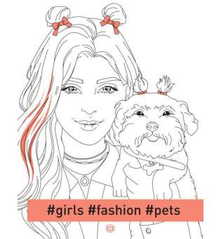 Розмальовка Girls fashion Pets