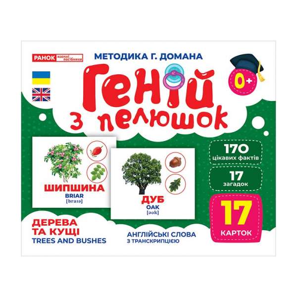 Геній з пелюшок. Дерева та кущі. Демонстраційний матеріал