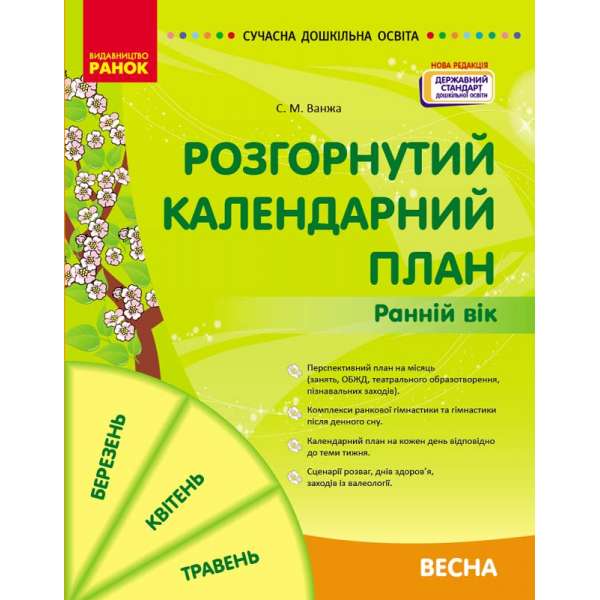 Розгорнутий календарний план. Весна. Ранній вік. Ванжа С.М.