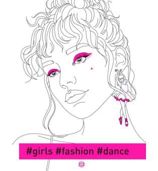 Розмальовка #girls#fashion#dance