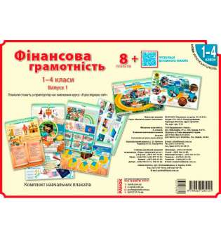 КНП Фінансова грамотність 1-4 класи: ПЛАКАТИ /НУШ Наочність нового покоління