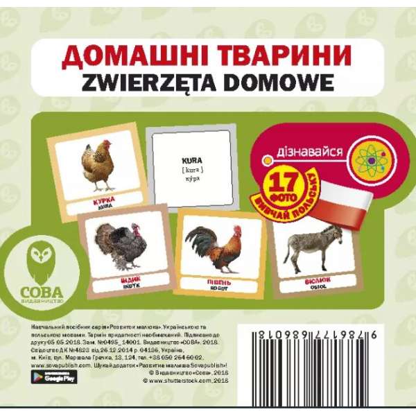 Польсько-українські картки. Домашні тварини