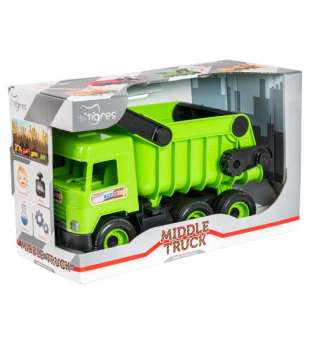 Авто "Middle truck" самоскид (св. зелений) в коробці