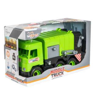 Авто "Middle truck" сміттєвоз (св. зелений) в коробці