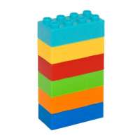 Конструктор 6 шість цеглинок (аналог Лего, розмір 3х6см)