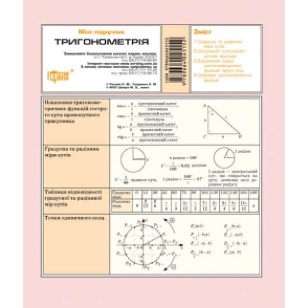Тригонометрія. Міні-підручник