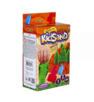 Кінетичний пісок KidSand: Замок з формочками, KS-05-04U, 200 г (укр)