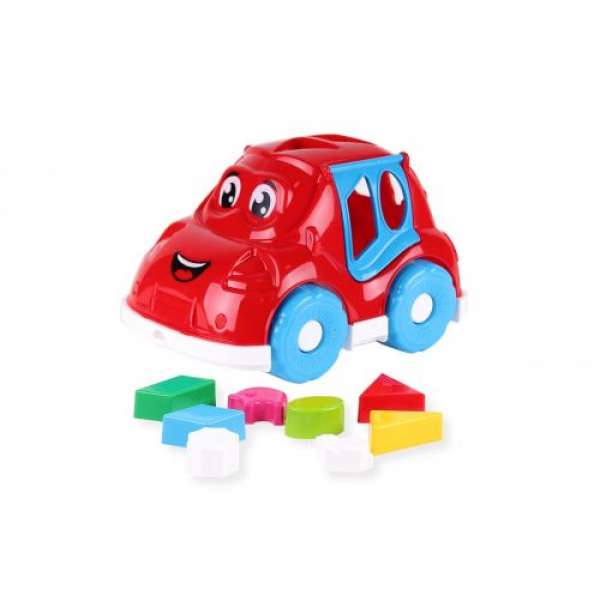 Машинка-сортер з фігурками (червона)
