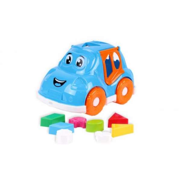 Машинка-сортер з фігурками (блакитна)