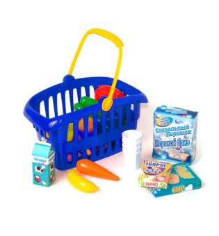 Кошик "Супермаркет", 33 предмета (синя)