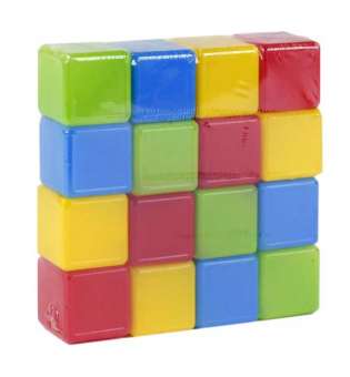Кубики кольорові 16 шт