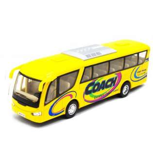 Інерційний автобус Coach (жовтий)