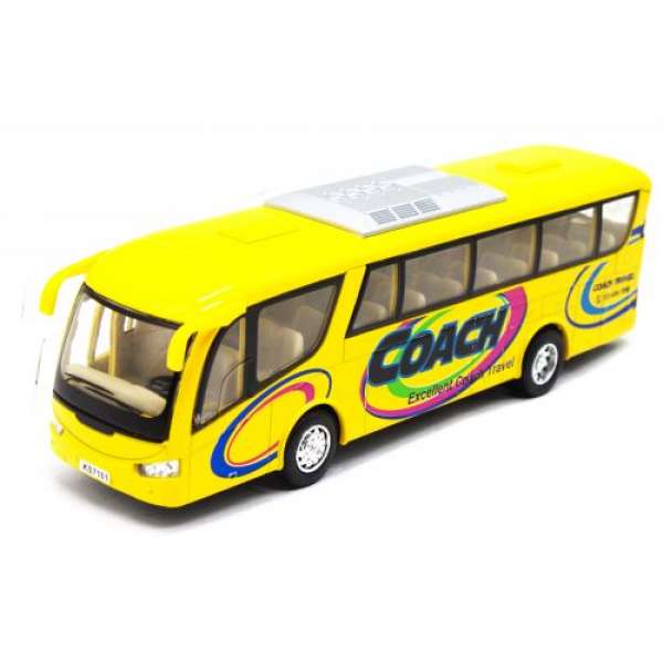 Інерційний автобус Coach (жовтий)