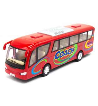 Інерційний автобус Coach (червоний)