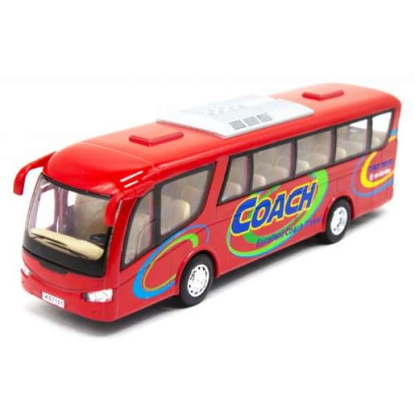 Інерційний автобус Coach (червоний)