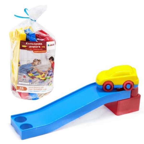 Іграшка дитяча "Різнобарвна дорога", 25 деталей