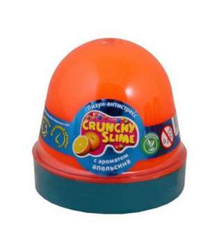 Лизун-антистрес "Crunchy Slime: Апельсин" 120 г