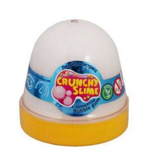 Лизун-антистрес "Crunchy Slime: Bubble gum" 120 г
