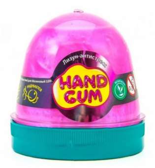 Лизун-антистрес Hand gum 120 г малиновий