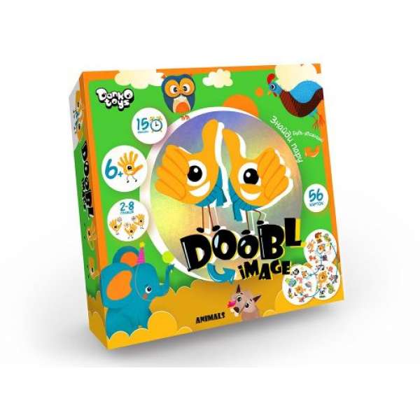 Настільна гра "Doobl image: Animals" укр