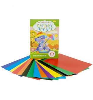 Набір кольорового паперу і картону А4 7 + 7 листів