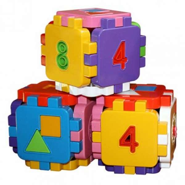 Іграшка дитяча Кубик-логіка (сортер)