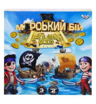 Настільна розважальна гра "Морський бій. Pirates Gold", укр