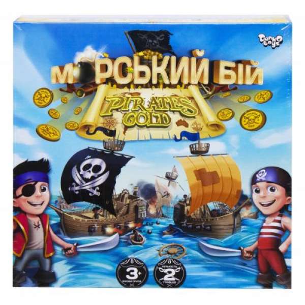 Настільна розважальна гра "Морський бій. Pirates Gold", укр