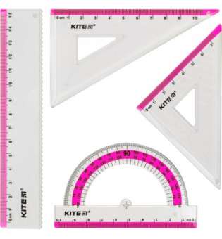 Набір лінійок "Ruler Set", рожевий