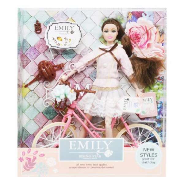 Лялька "Emily" з велосипедом