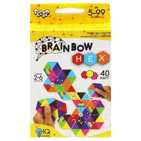 Розвиваюча настільна гра "Brainbow Hex"