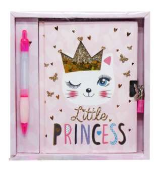 Блокнот на замочці "Маленька принцеса" з ручкою
