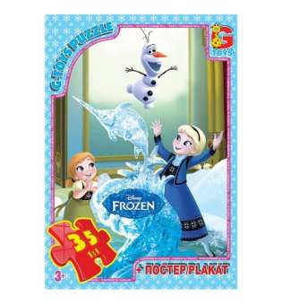 Пазл Frozen, 35 елементів + плакат