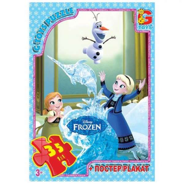 Пазл Frozen, 35 елементів + плакат