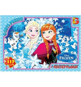 Пазли Frozen, 117 елементів + плакат