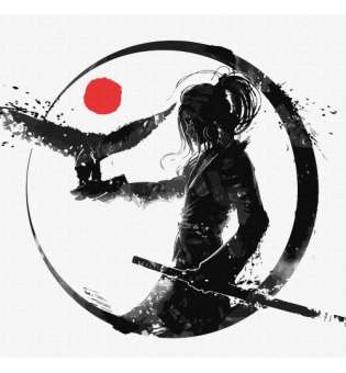 Картина за номерами Донька самурая