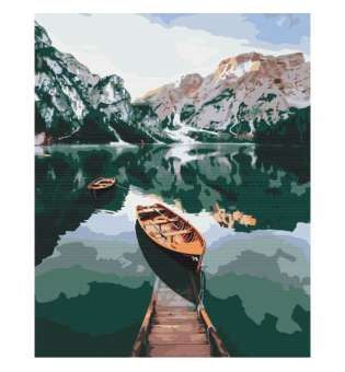 Картина за номерами Човен на дзеркальному озері ★★★