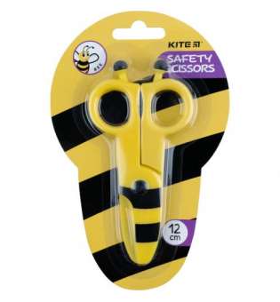 Пластикові безпечні ножиці "Бджілка"
