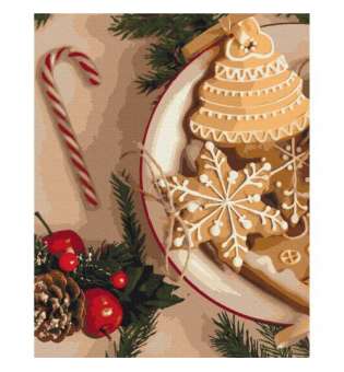 Картина за номерами Бабусине печиво на Різдво ©Оксана Воробій ★★★