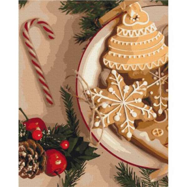 Картина за номерами Бабусине печиво на Різдво ©Оксана Воробій ★★★